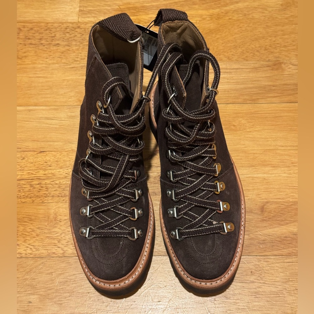 Grenson Nanette Brown Suede Hiker Boots Size 5.5